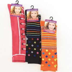 *GIRLS* ELITE COLLECTION 3 pair of Knee High Socks